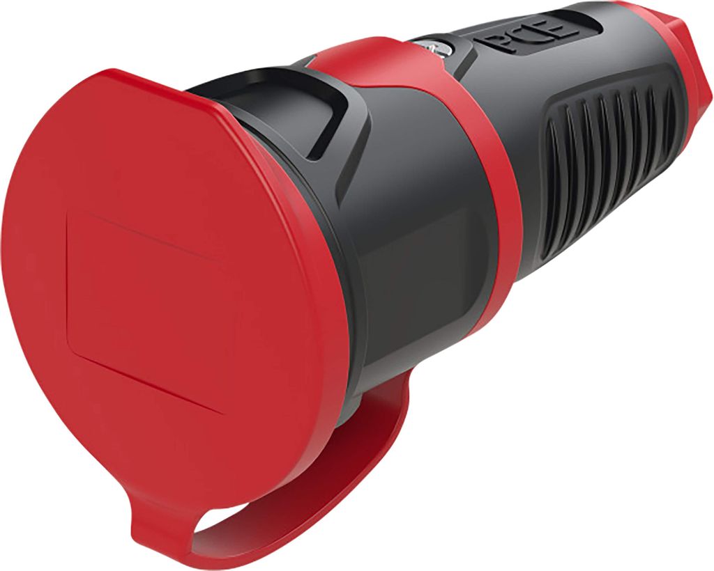 Gummisteckdose mit Stecker 16A 3P 230V Schuko IP54 TAURUS2 Serie