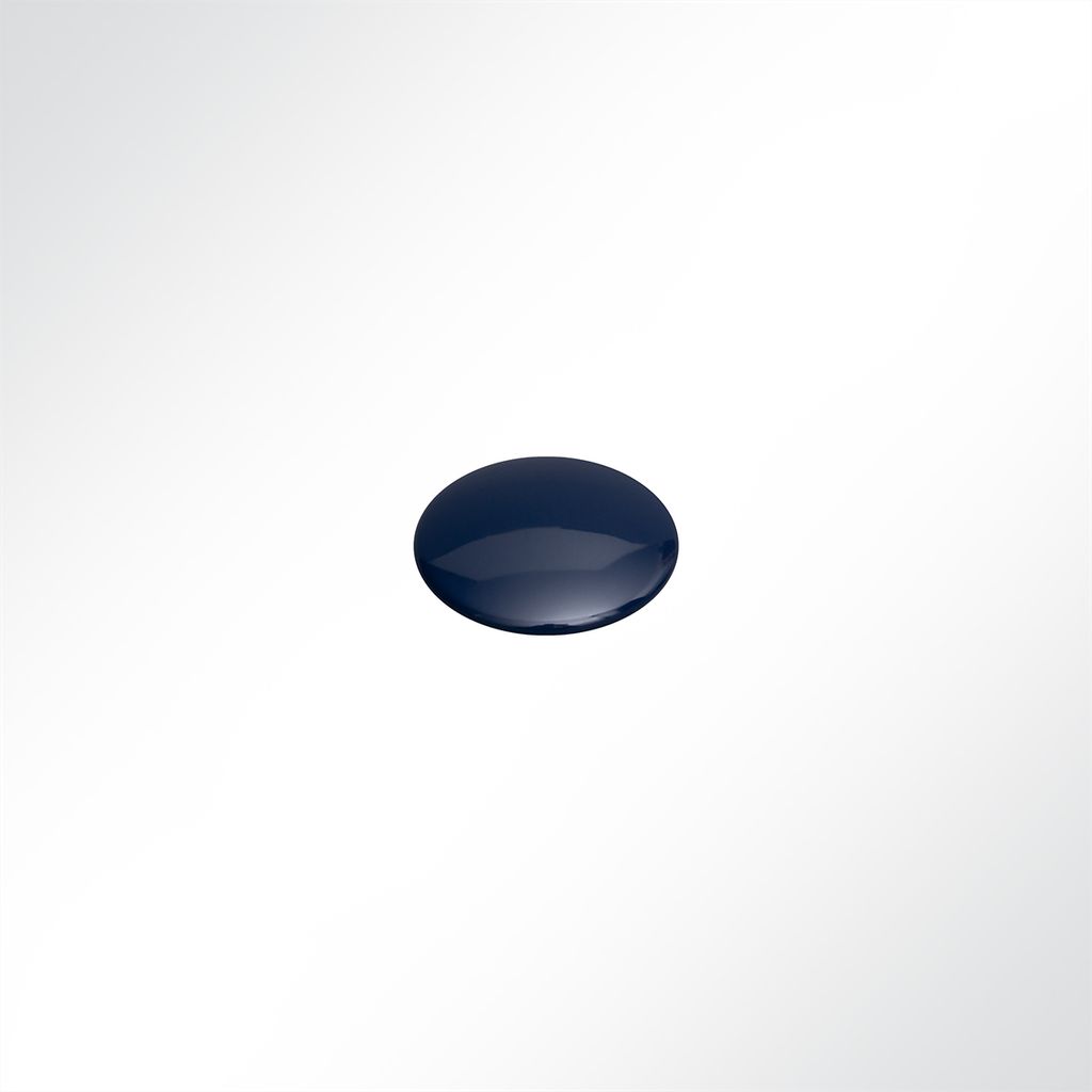Lysel Druckknopf Kappe Navyblau Durchmesser 15mm (100 Stück)