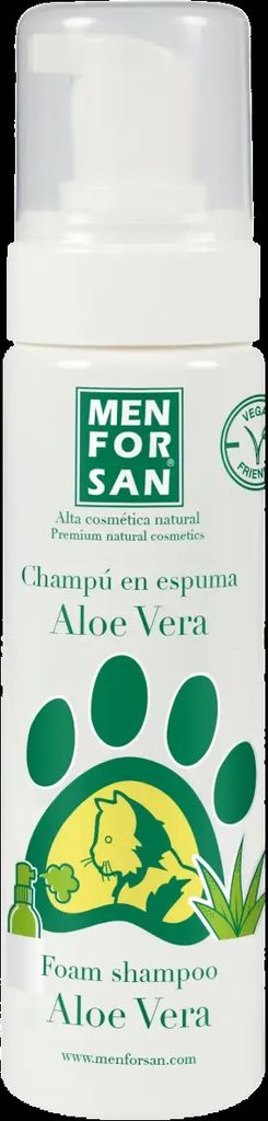 Menforsan Schaum-Shampoo Mit Aloe Vera Für Katzen 200Ml
