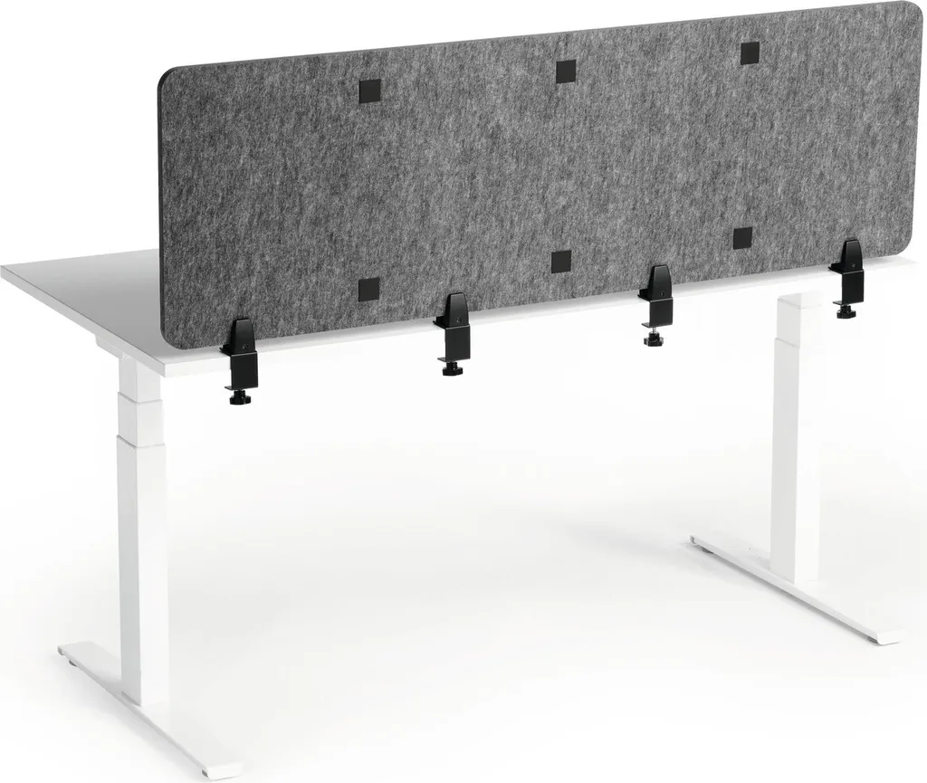 Panneau de séparation de bureau Gris 160cm Durable EFFECT Style Moderne - 7