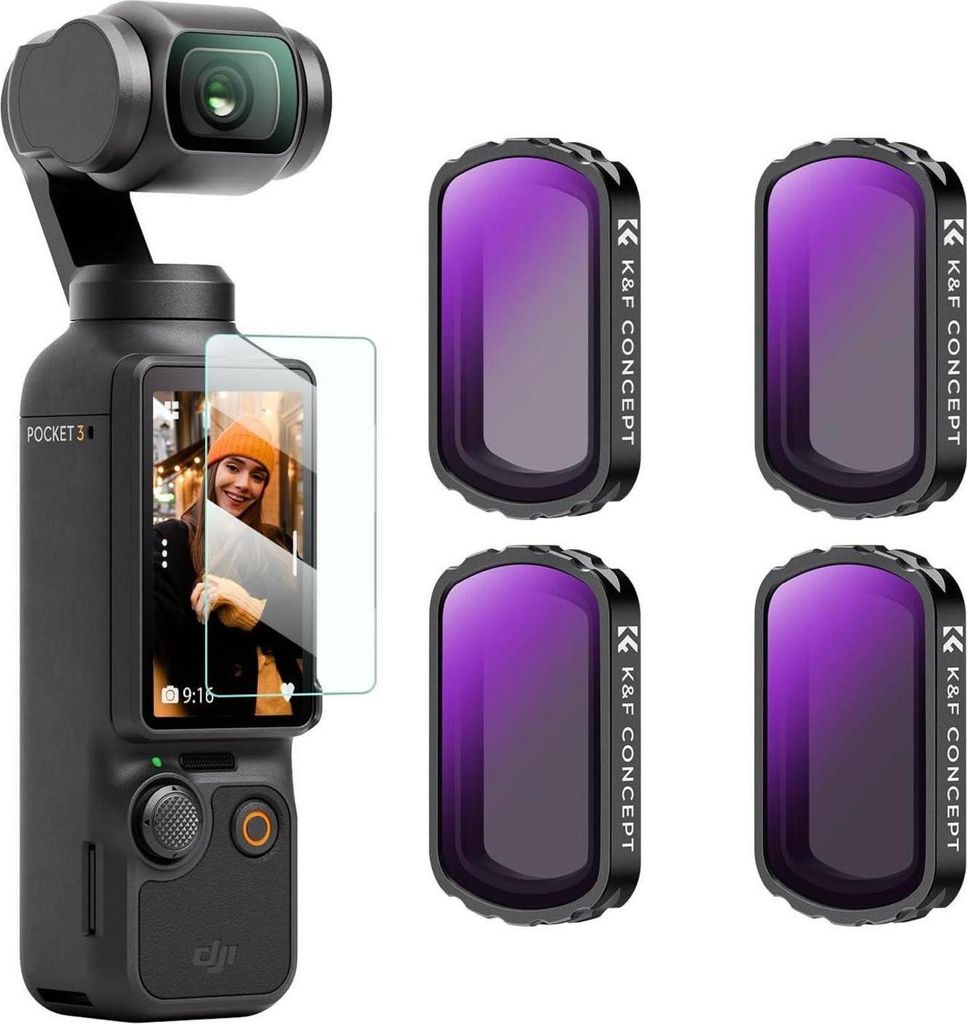 K&F Concept OSMO Pocket 3 Filtro ND, confezione da 4 filtri Immagine del prodotto 