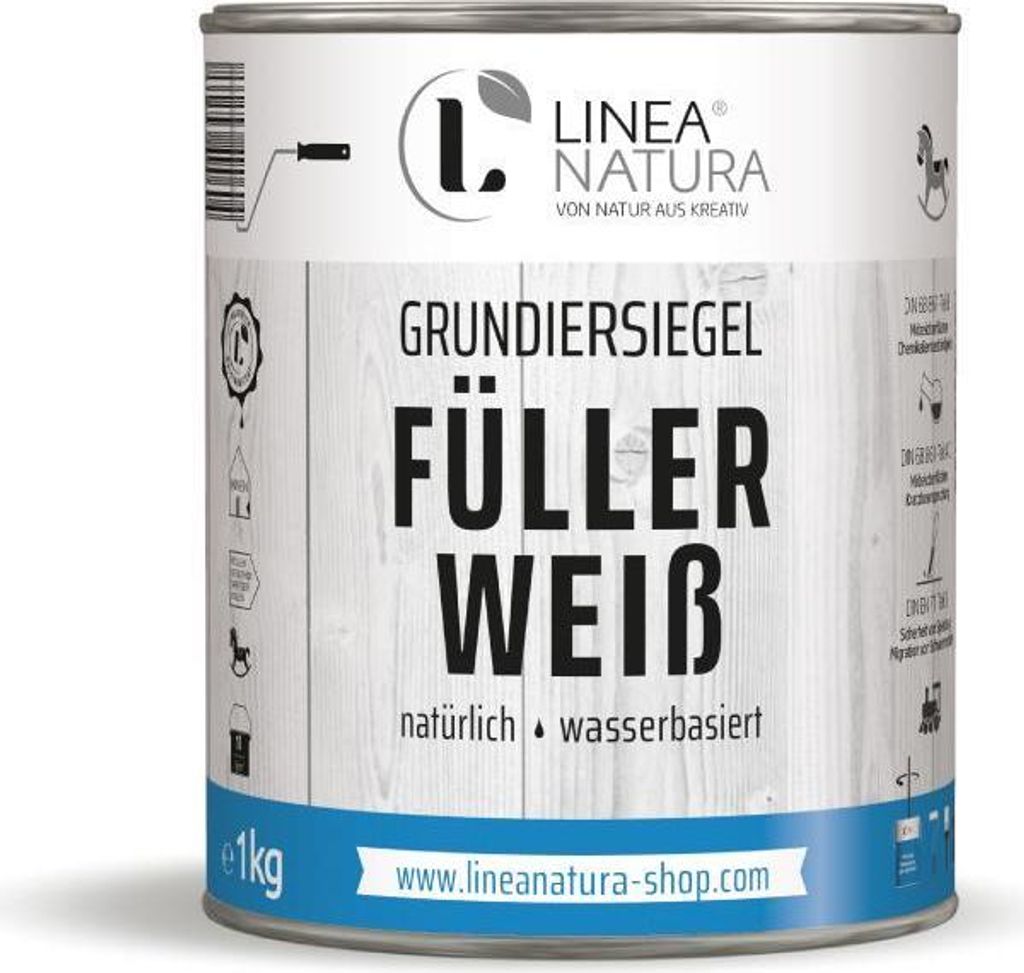 Füller Weiß | Grundierung | 1K Wasserfüller 1 kg