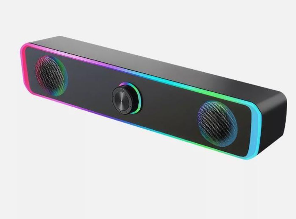 USB-kabelgebundene Computerlautsprecher, Stereo-Subwoofer-Lautsprecher für Desktop-PC und Laptop