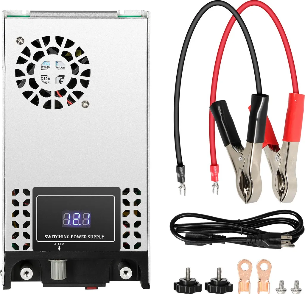 Bloc d'alimentation CC réglable 0-15V 50A 600W pour rubans LED et labo