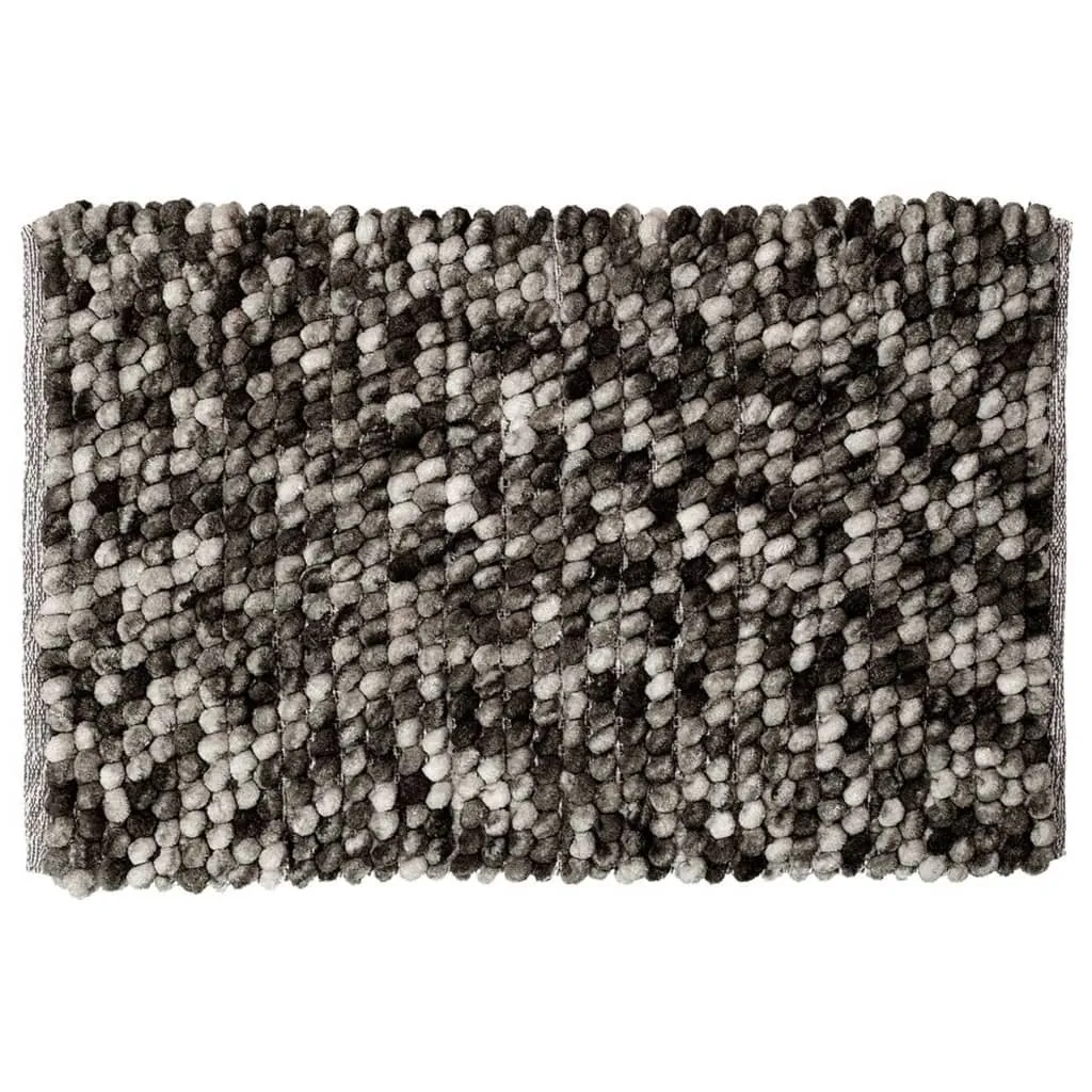 Tapis de Bain 50x80 Sealskin Vintage Gris Anthracite Absorbant Doux