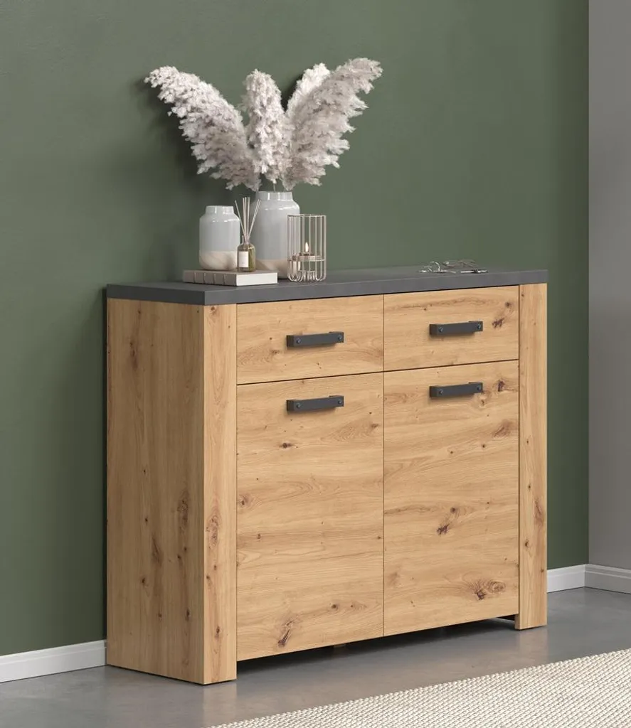 Commode chêne Follow meuble compact pour petits espaces et studio - 14