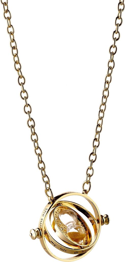 Harry Potter Halskette & Anhänger Spinning Zeitumkehrer (vergoldet)