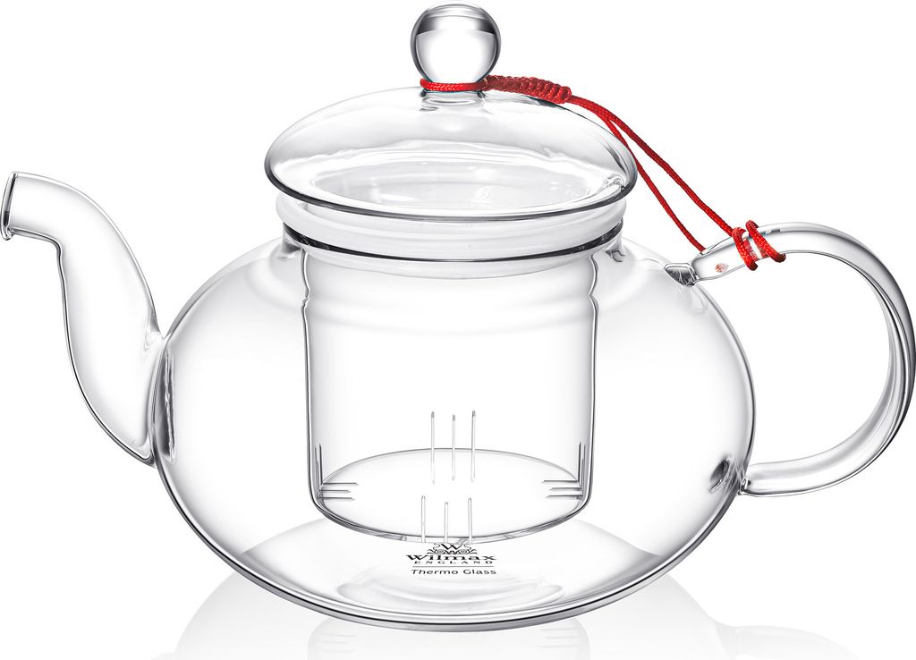 Teiera Wilmax da 1200 ml in vetro termico con filtro in Immagine del prodotto 