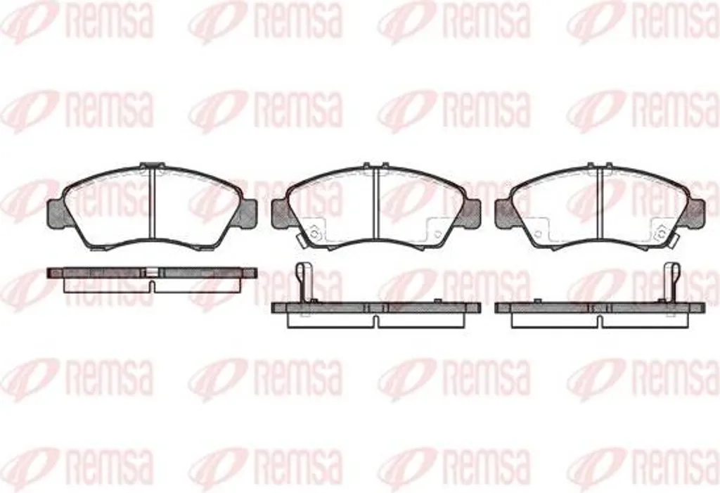 Plaquettes de frein REMSA 0419.02 pour Civic et Jazz OE 04650SAA900