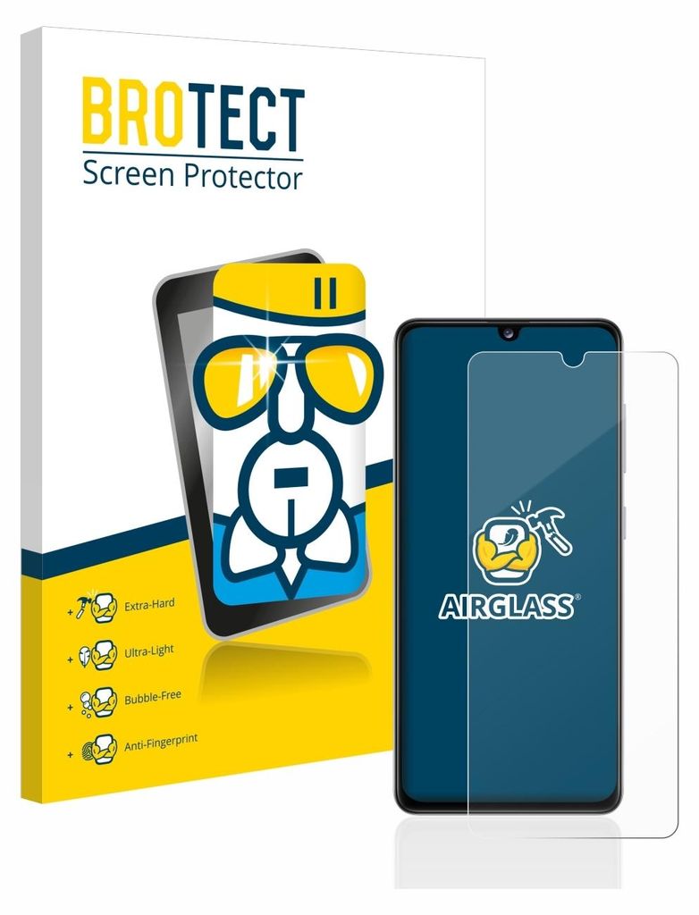 BROTECT Schutzglas für Samsung Galaxy A41 Schutzfolie Panzer Folie Glas Display Schutz klar