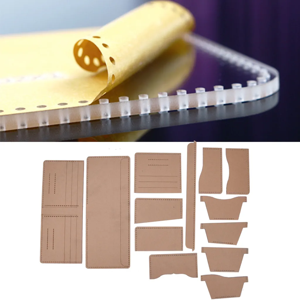 Gabarit en Cuir Acrylique Durable - Modèle de Découpe Rigide de 2mm