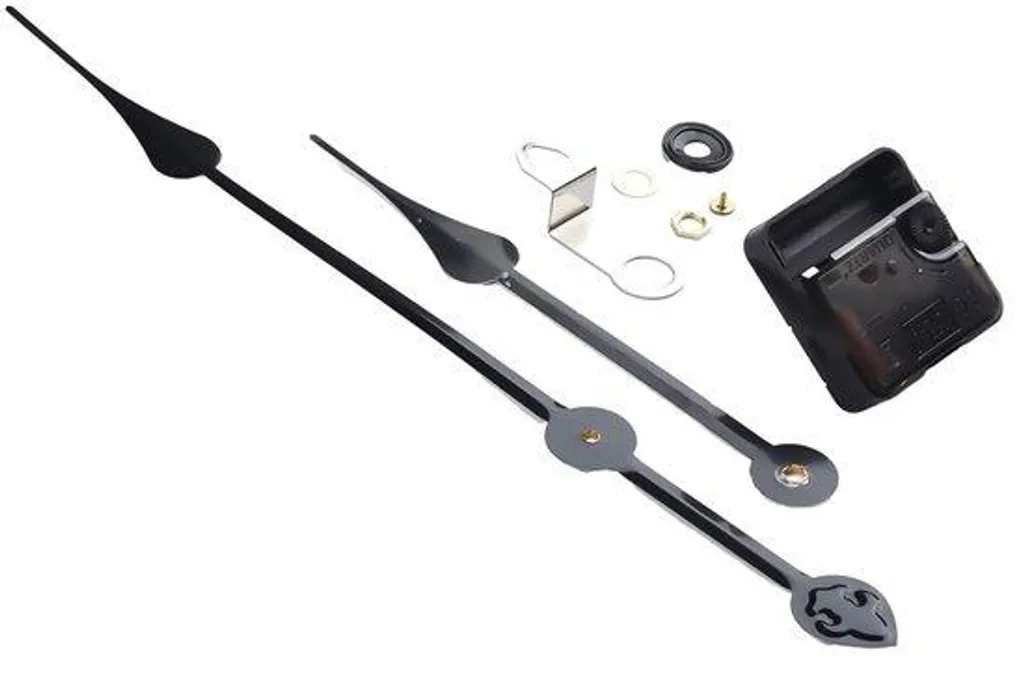 Kit horloge quartz silencieux avec aiguilles longues noires de 60 cm