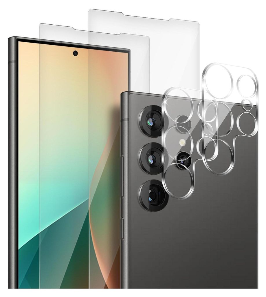 2x Display + Kamera Glas für Samsung Galaxy S25 Ultra Produktbild 
