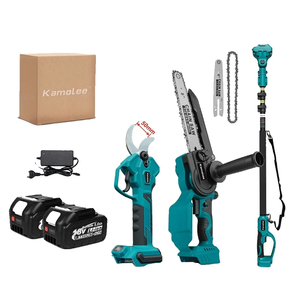 Kit Élagueuse et Sécateur 40mm avec Double Batterie 5,0Ah Puissante