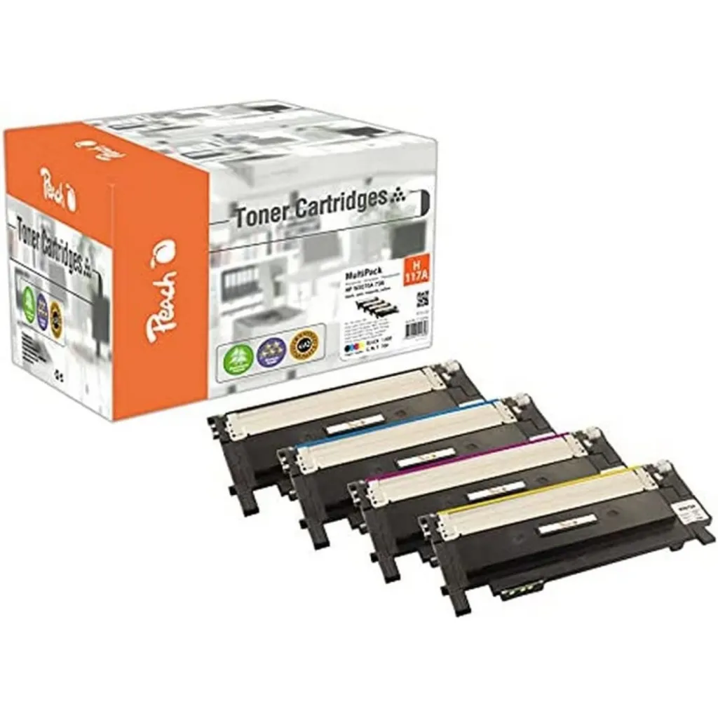 Toner HP 117A Pack 4 Couleurs Peach - Haute Capacité et Fiabilité