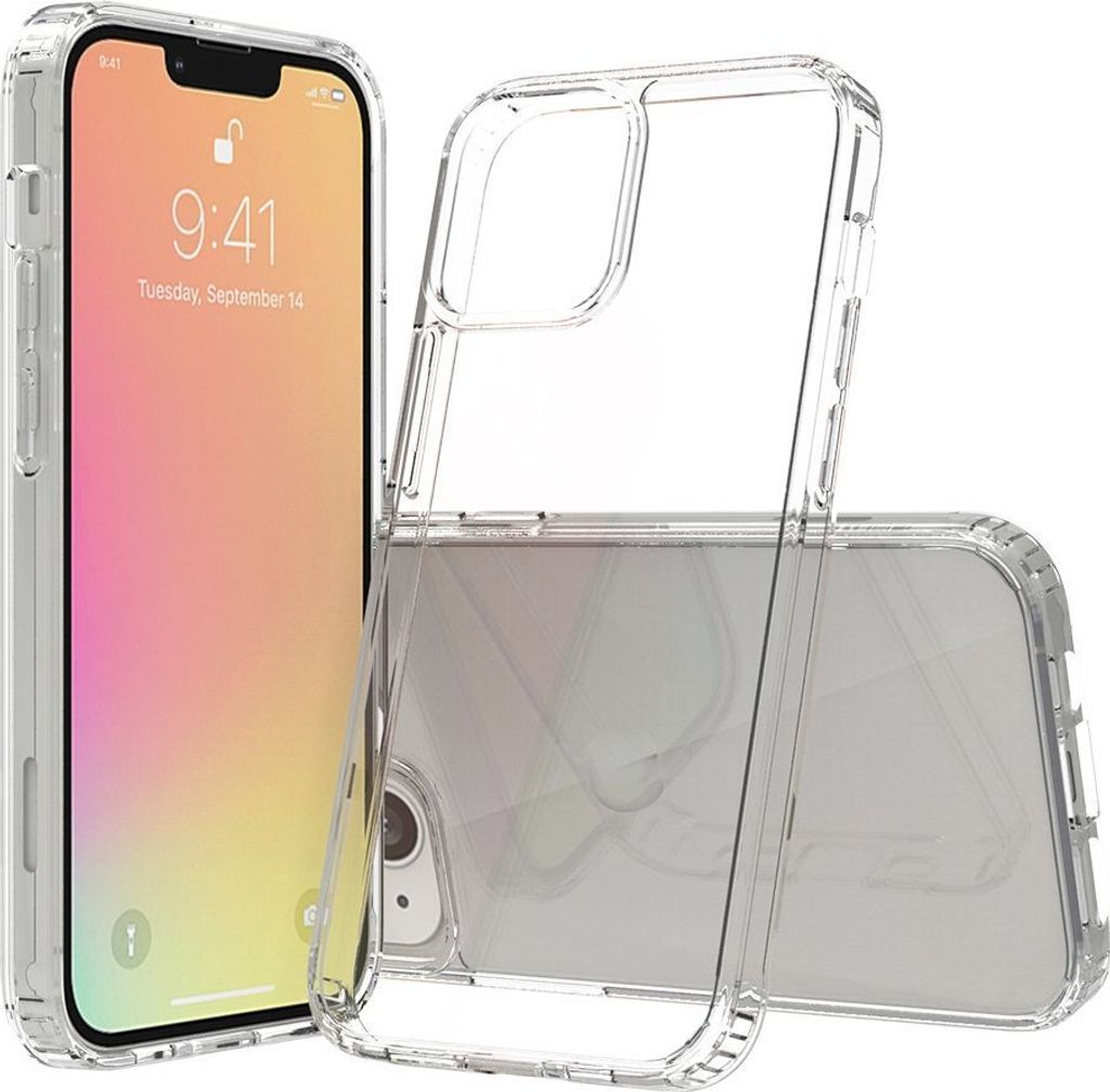 Mobigear Crystal Durchsichtig iPhone 13 Hülle Hardcase Backcover - Transparent