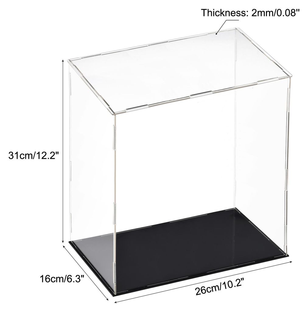 Acryl Klar Vitrine Box Staubdichter Schutz Wš¹rfel Sammlerstš¹ck Ausstellungsbox 25x15x30cm
