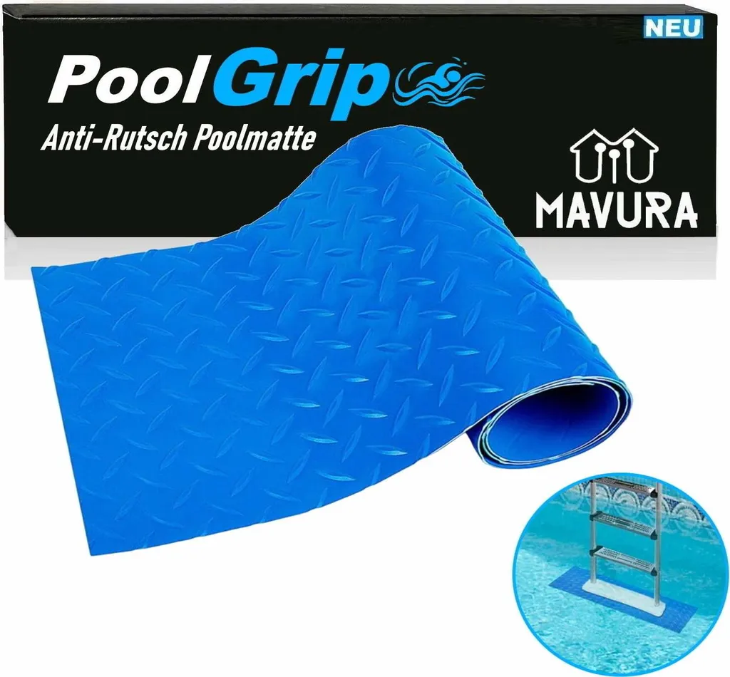 Tappetini Antiscivolo Per Scale Karat Leipzig - Autoadesivi, Blu, 21x65 Cm - Protezione Gradini - 2