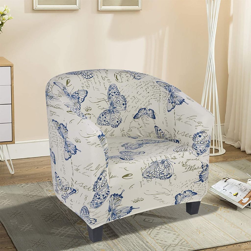 Bestenrose Sesselbezug Stretch - Elastischer Sesselüberzug Mit Armlehnen Für Café-Stühle & Relaxsessel