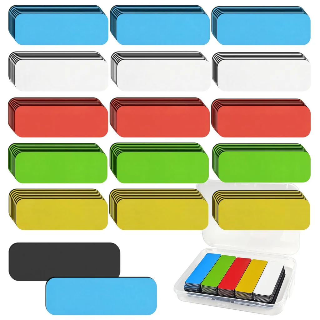 Marquage Magnétique Effaçable pour Rack et Tableau - Pack de 100 Bandes