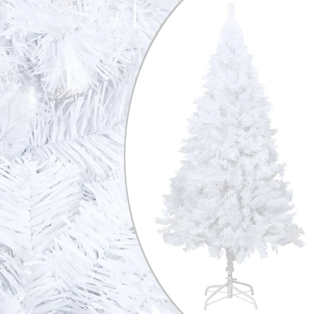 Sapin de Noël Blanc 120 cm sans Perte d'Aiguilles - Branches Fournies