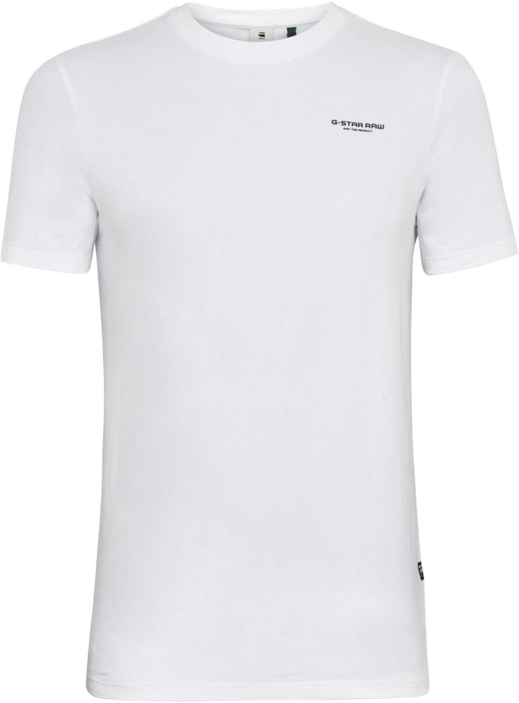 G-STAR RAW DENIM SLIM BASE R T S/S Herren T-Shirt, Größe:XXL, Farbe:White