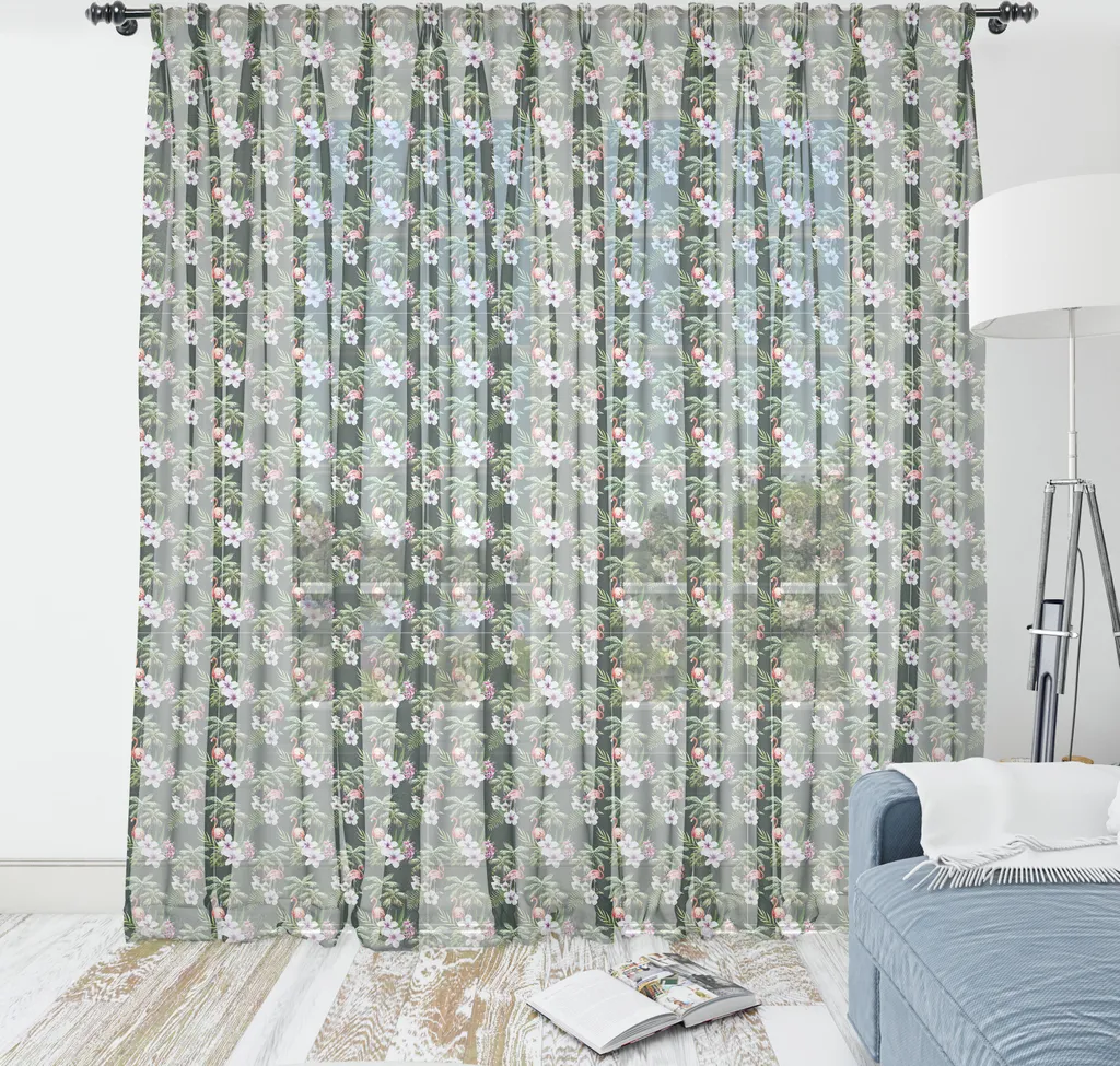 Arazzo Parete Tropicale ABAKUHAUS 210x274 cm - Decorazione Green Luxury