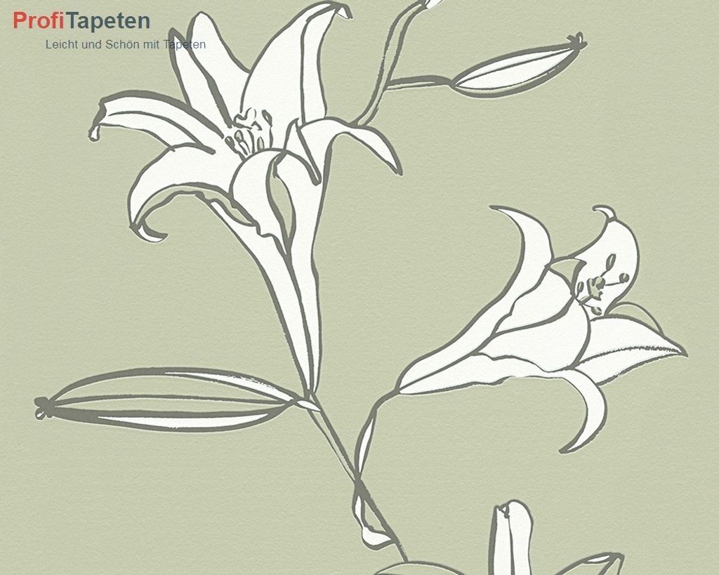 My home by Raffi Vliestapete Villa Raphael grün weiß 10,05 m x 0,53 m 301983