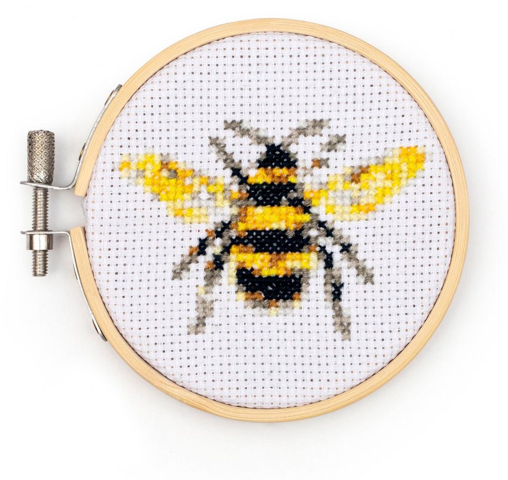 Mini-Stickset mit Kreuzstich – Biene