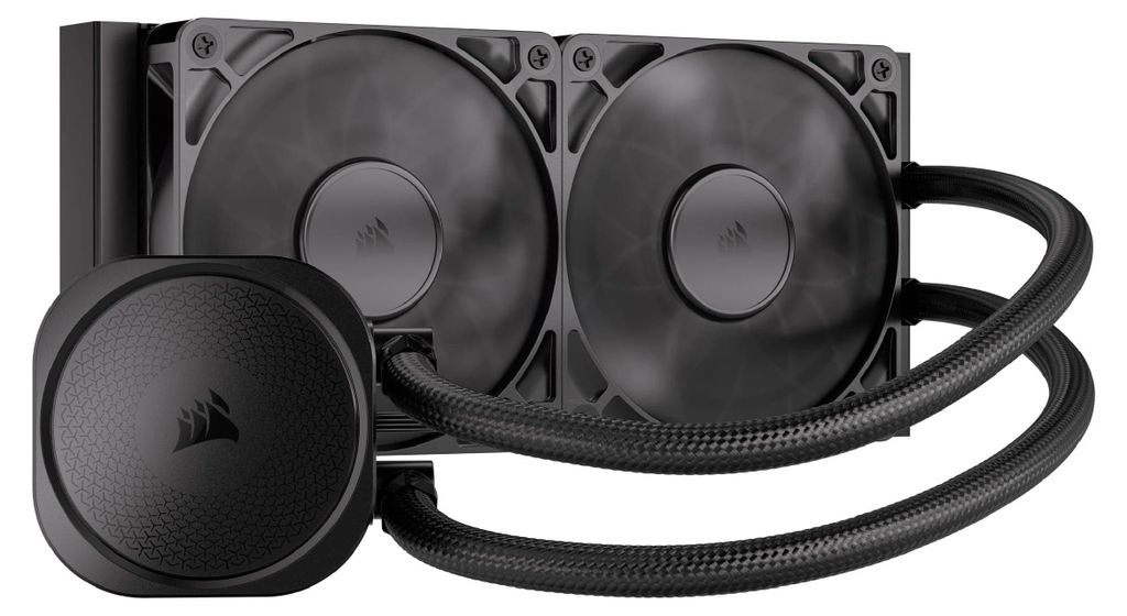 Corsair Nautilus 240 RS, All-in-One-Flüssigkeitskühler, 2100 RPM, Schwarz