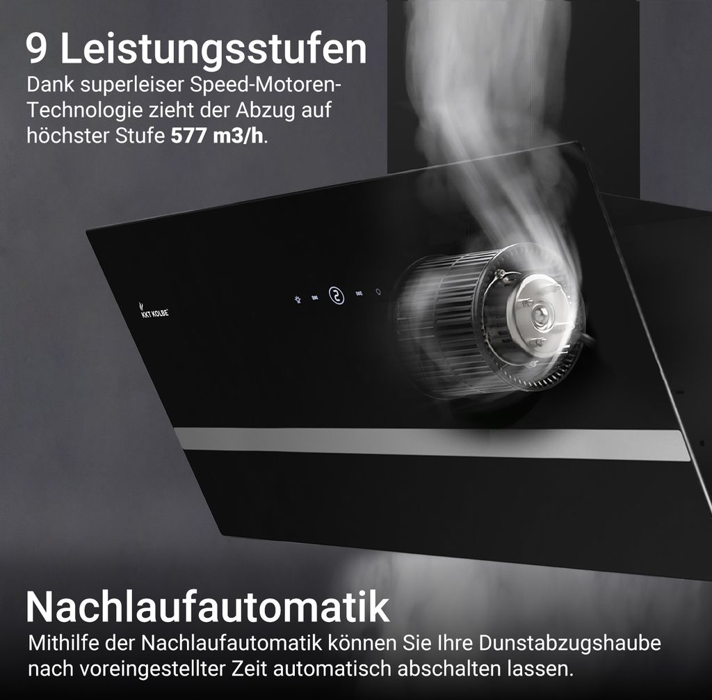Dunstabzugshaube 80cm EASY809SHCM RGBW Ambientebeleuchtung Produktbild 5