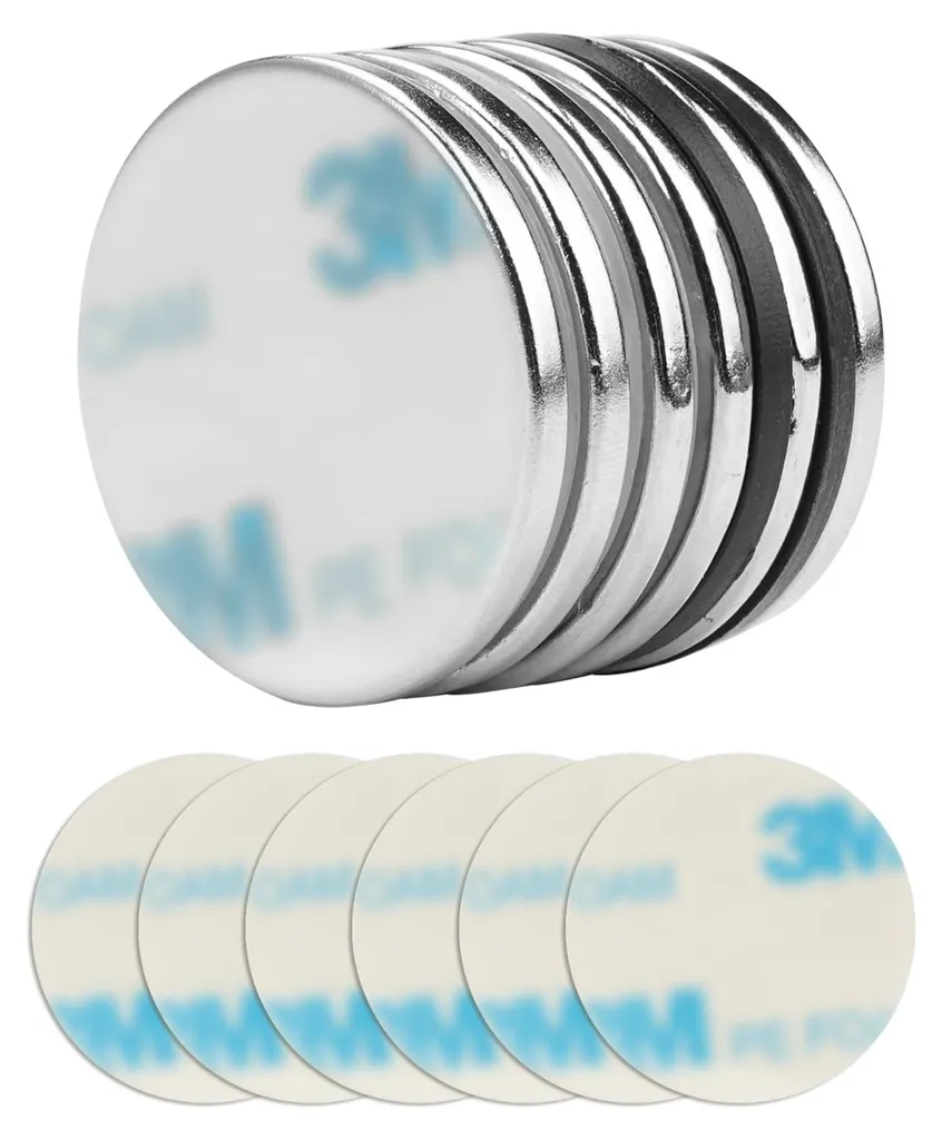 Aimants Autocollants Puissants 8kg - Disques Néodyme Ultra Adhésifs