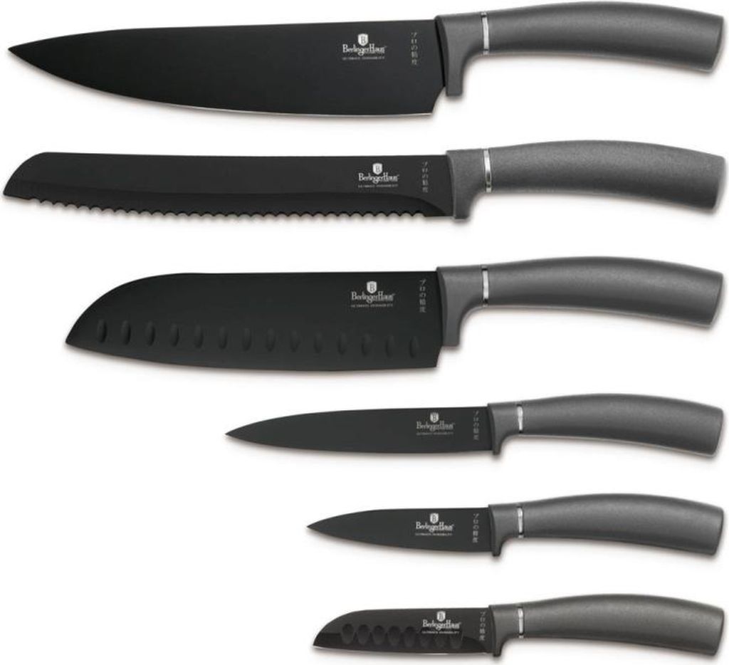 Messerset 6-teilig anthrazit Kollektion