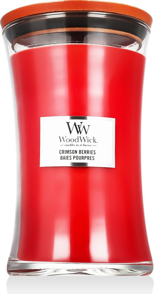 Crimson Berries - WoodWick - Grote geurkaars Productafbeelding 