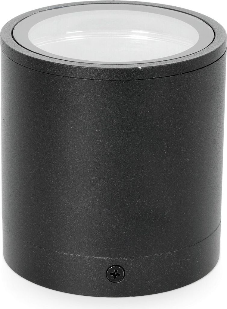 Outdoor-Gartenleuchte QUERK 2 schwarz rund GU10 Decke wasserdicht Deckenlampe für draußen