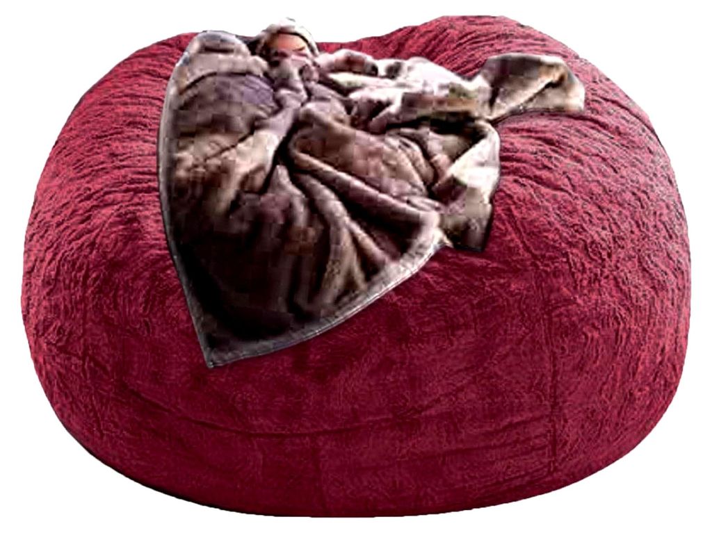 Großer Sitzsack, Plüsch-Liegestuhl mit Stauraum, weiches, flauschiges Material, tragbarer Bezug für Sofa oder Bett, ohne Füllung