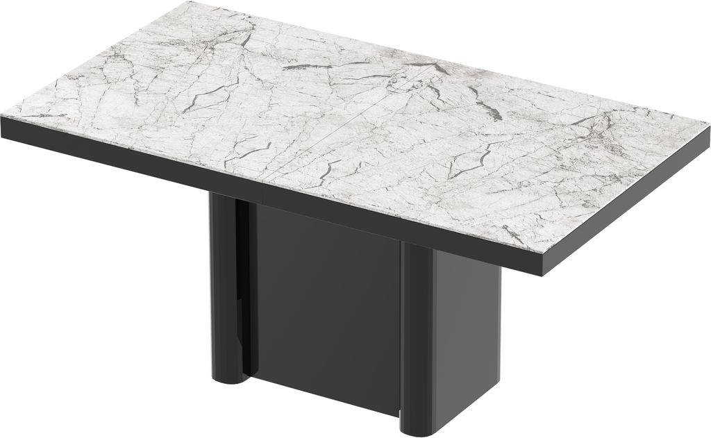 Design Esstisch HFE-111 Hochglanz ausziehbar Tisch Produktbild 