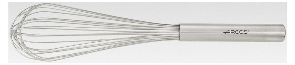 Schneebesen aus Edelstahl 300 mm - Ergonomischer Griff - Ideal zum Mischen und Schlagen - Küchenzubehör in Silber