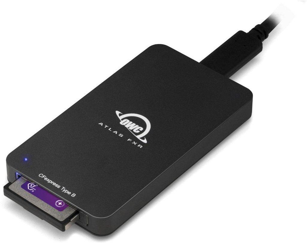 OWC Atlas FXR, CFexpress, Schwarz, 40000 Mbit/s, Thunderbolt 3/USB 3.2 Gen 2 (3.1 Gen 2), 50 mm, 90 mm