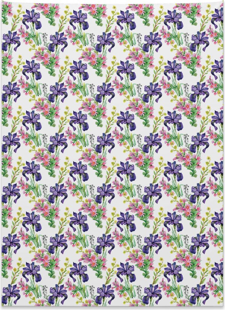 Abakuhaus Blumen Wandteppich, Garten Blooming Tiny Orchideen aus Weiches Mikrofaser Stoff Kein Verblassen Klare Farben Waschbar, 110 x 150 cm, Mehr...