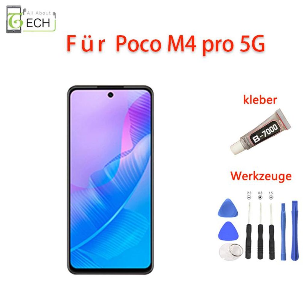 Für Xiaomi Redmi Poco M4 Pro 5G 21091116AG LCD Display Produktbild 