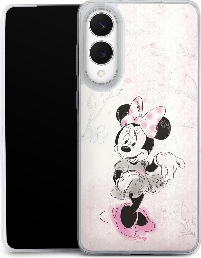 DeinDesign Slim Hülle für Samsung Galaxy S25 Edge Silikon Case Ultra Dünn Handyhülle Disney Minnie Mouse Vintage