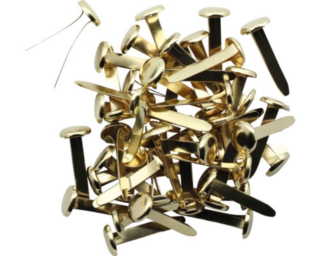 Musterbeutelklammer goldfarben 19 mm 50 Stück