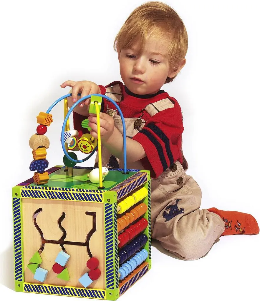 Cube d'Éveil Multi-activités en Bois Eichhorn Color pour Bébé dès 1 An - 29