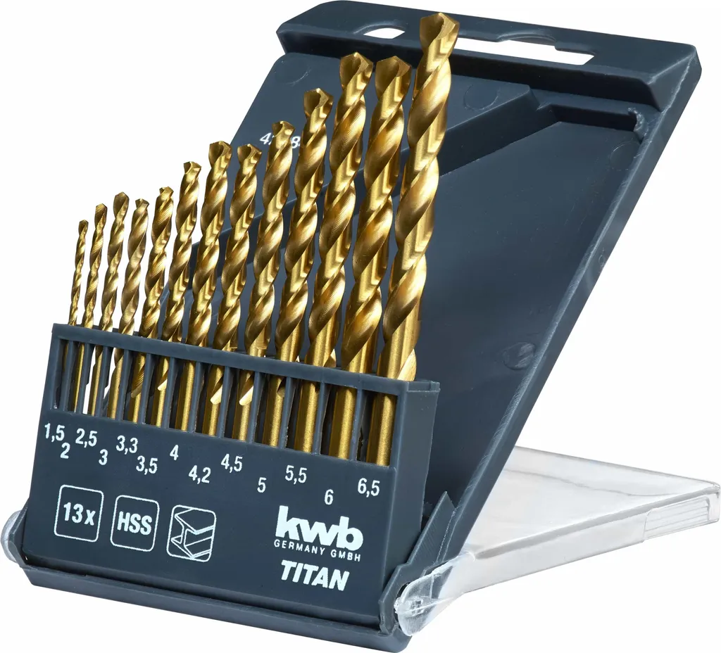 Set 13 Punte Metallo HSS 1.5-6.5mm kwb 429844 | Foratura Professionale