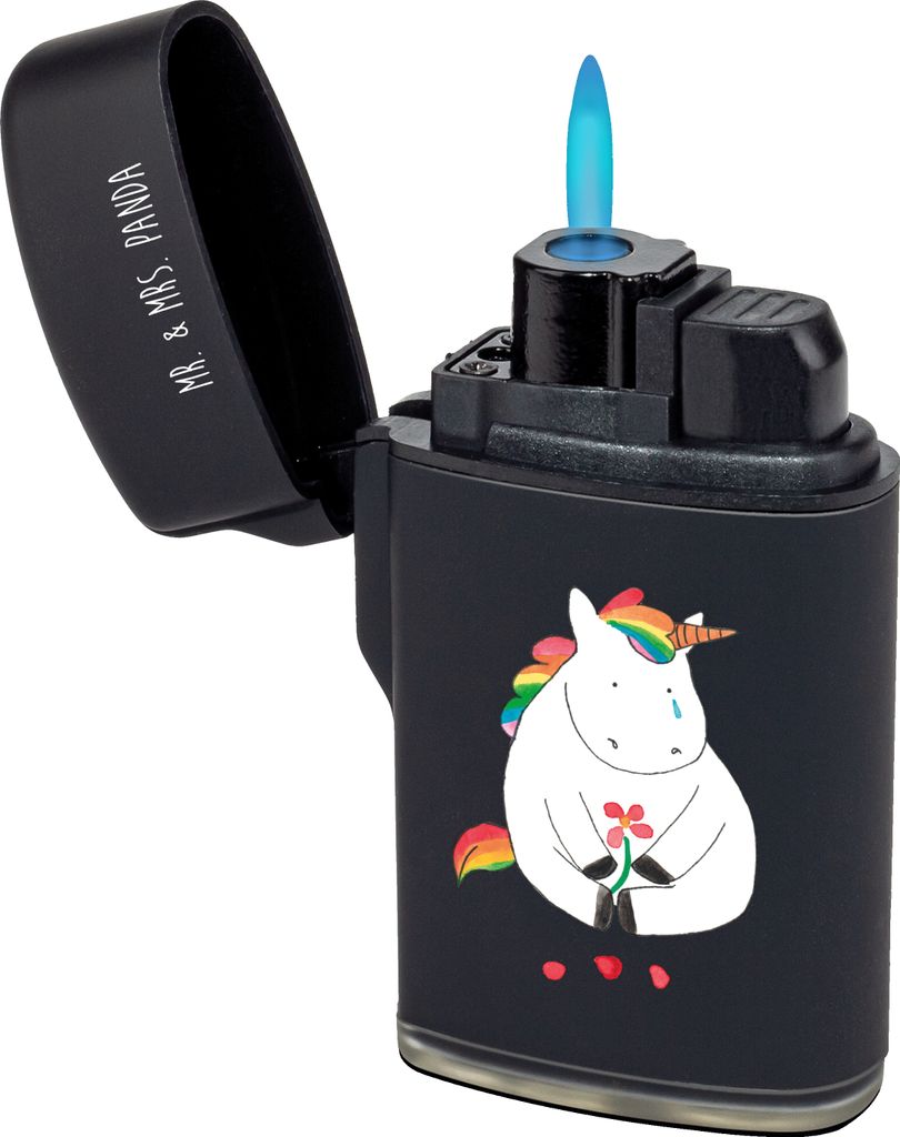 Mr. & Mrs. Panda sturmfeuerzeug Einhorn Traurig - Schwarz - Produktbild 