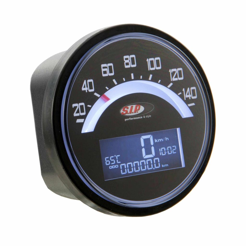 SIP 2.0 Digital/Analog Tachometer/Drehzahlmesser 20 Funktionen Schwarzes LCD 14.000 U/min