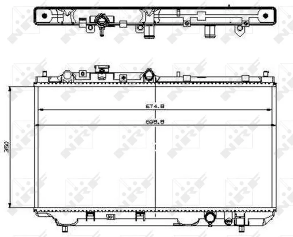 Évitez la surchauffe : Radiateur NRF 509512 pour Mazda 323 (BJ) OE