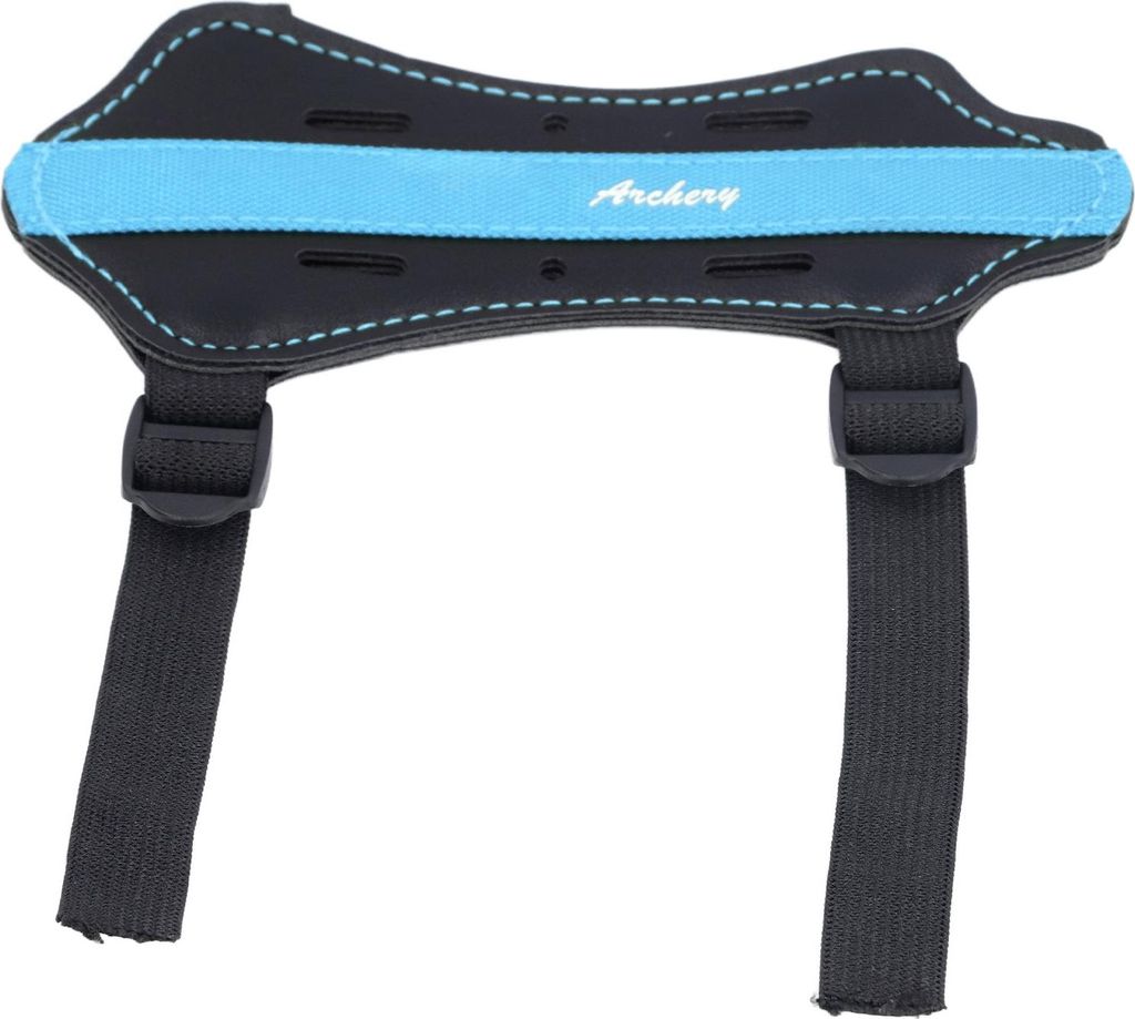 Kinder Bogenschießen Armschutz Kunstleder Verstellbar verdickte atmungsaktive Schießpraxis Bug Unterarm Protektor für Wiederholungen Jagd Blau