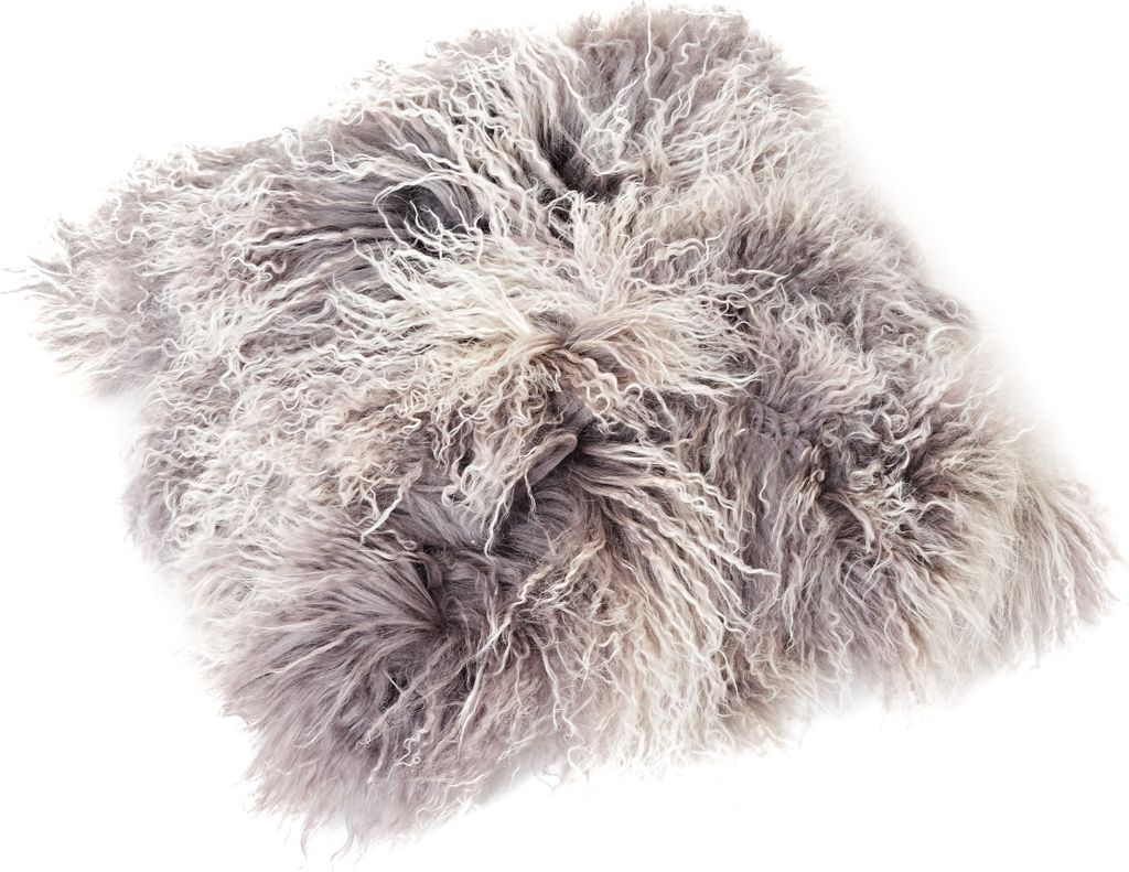 Tibetlamm Kissen Kissenbezug (ohne Inlet) JAY108 Grau/Lila Produktbild 